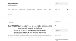 Desktop Screenshot of mathsmasters.com