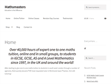 Tablet Screenshot of mathsmasters.com